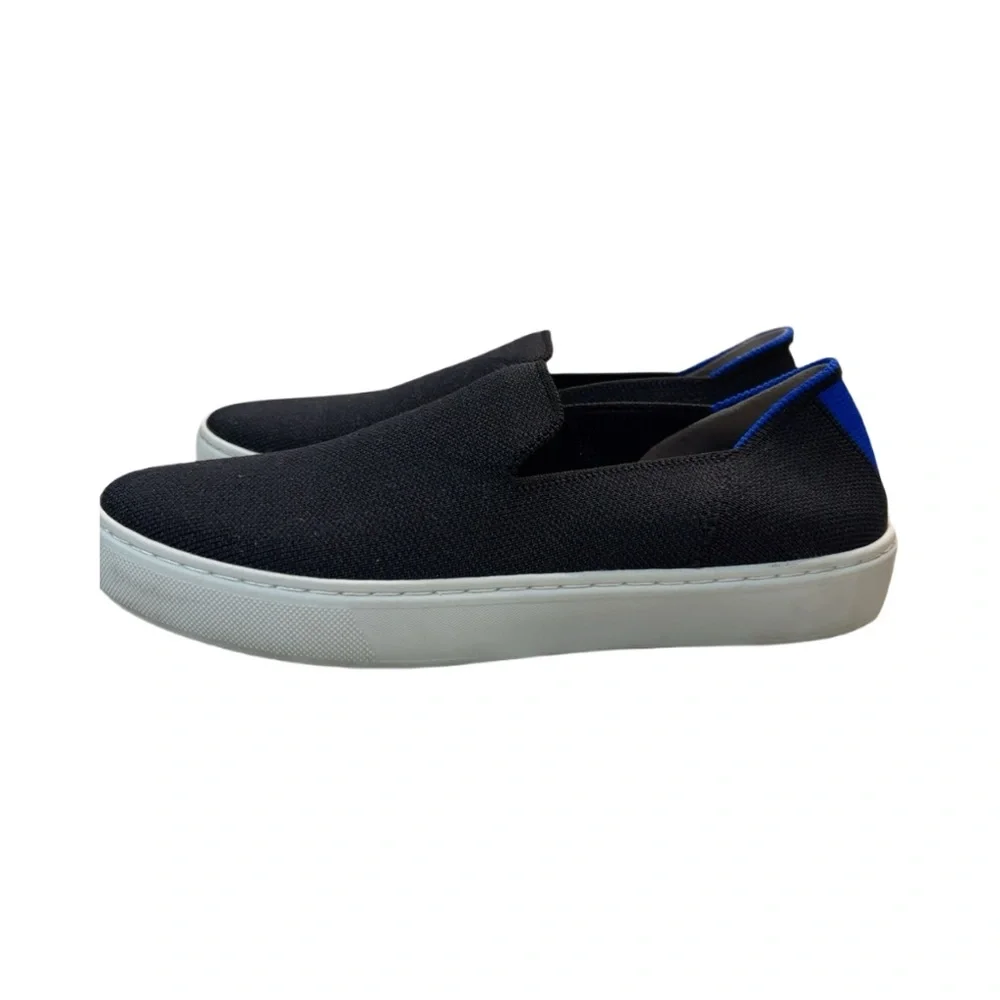 Rothy's Women SlipOn Sneakers Smart Casual Quiet Luxury Athleisure Navy Size 6.5